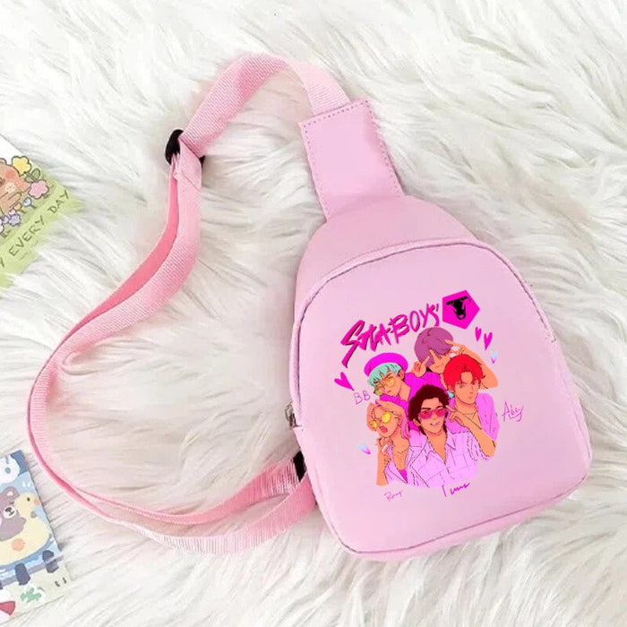 Wholesale Cute candy-colored PU leather shoulder bag suitable for both boys and girls