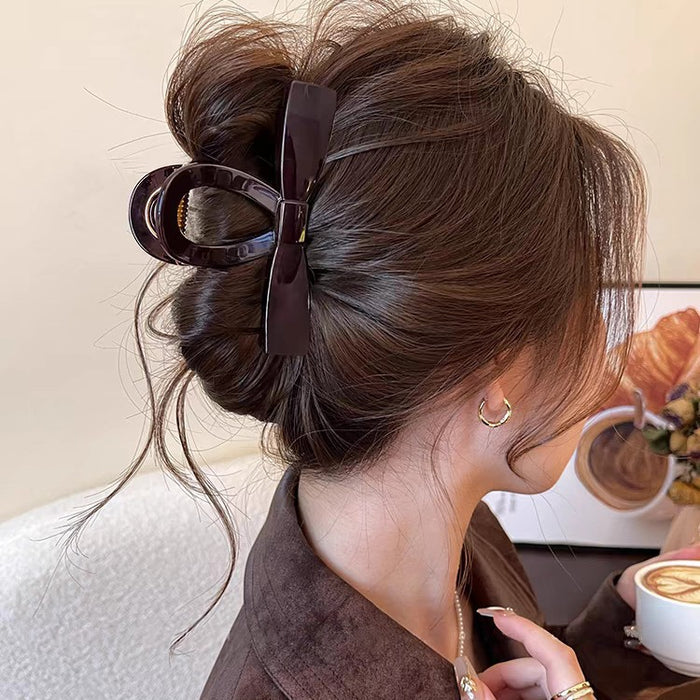 Wholesale Bow Clip Women's Hair Clip on the Back of the Head Shark Clip