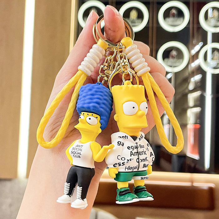 Wholesale Silicone Cartoon Doll Keychain JDC-KC-Benxin027