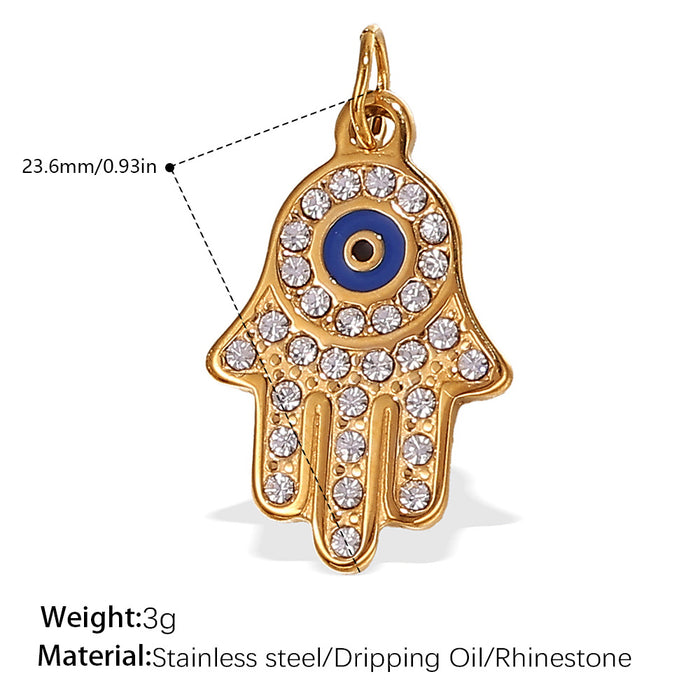 Wholesale DIY Stainless Steel Gold-Plated Necklace Pendant Accessories