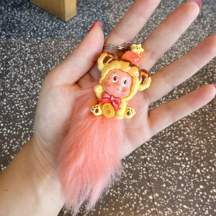 Wholesale Cute cartoon plush ornaments Keychains
