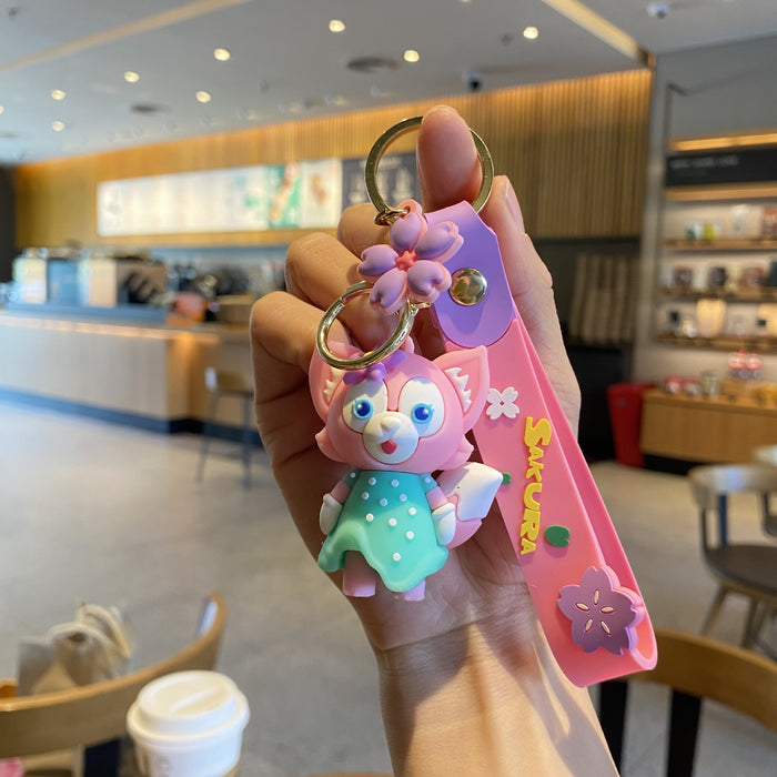 Wholesale Cute 3D Doll Silicone Keychain JDC-KC-MingT130