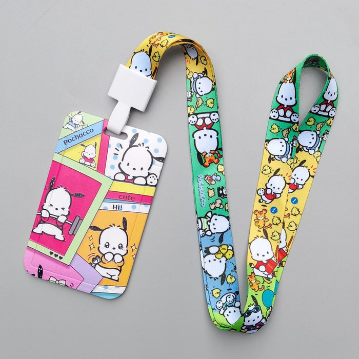 Wholesale Cartoon Style Plastic Card Holder With Neck Strap For Everyday Campus Use Stylish Gift
