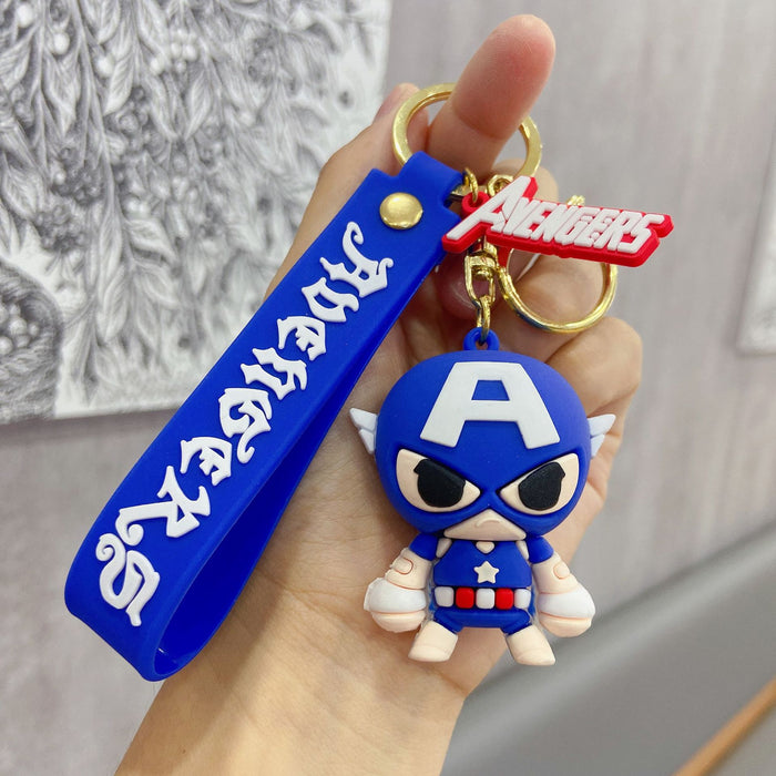 Wholesale Cartoon Car Keychain Men's and Women's Bag Silicone Key Chain Pendant