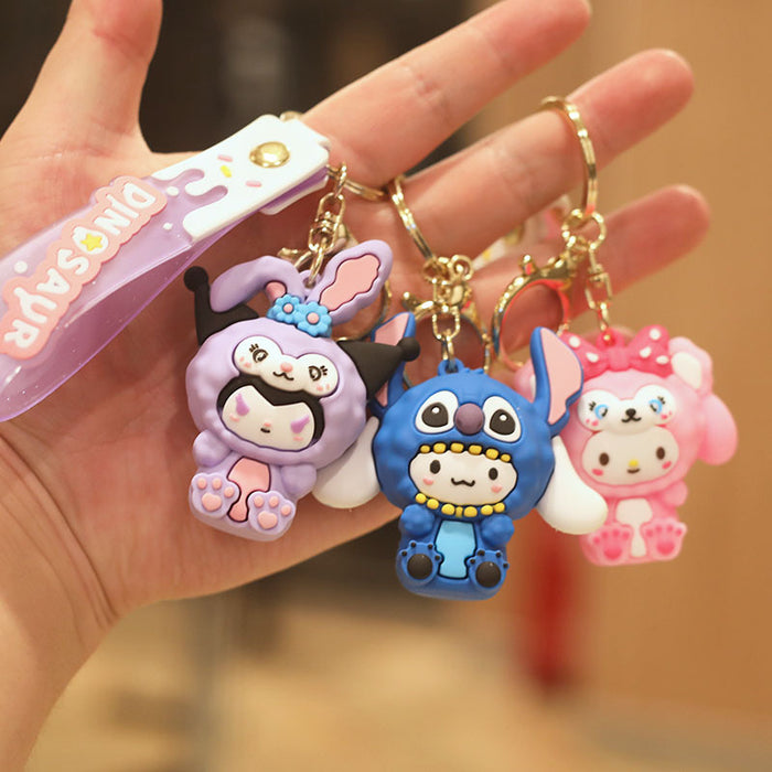 Wholesale Cartoon Doll Silicone Keychain JDC-KC-NiuTe002