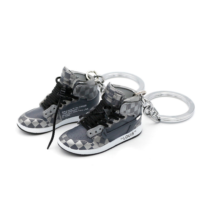 Wholesale 3D Stereoscopic Basketball Shoes PVC Keychains JDC-KC-QLPing018