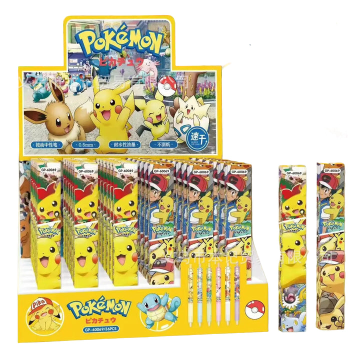 Wholesale cute cartoon 0.5mm student clickable ballpoint pens