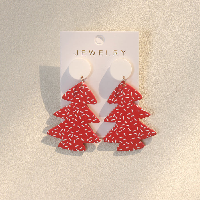 Wholesale Cute Christmas Acrylic Drop Earrings