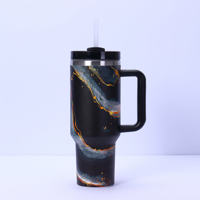 Wholesale 304 Stainless Steel 40oz Insulated Tumbler with Straw Portable Travel Cup MOQ≥2
