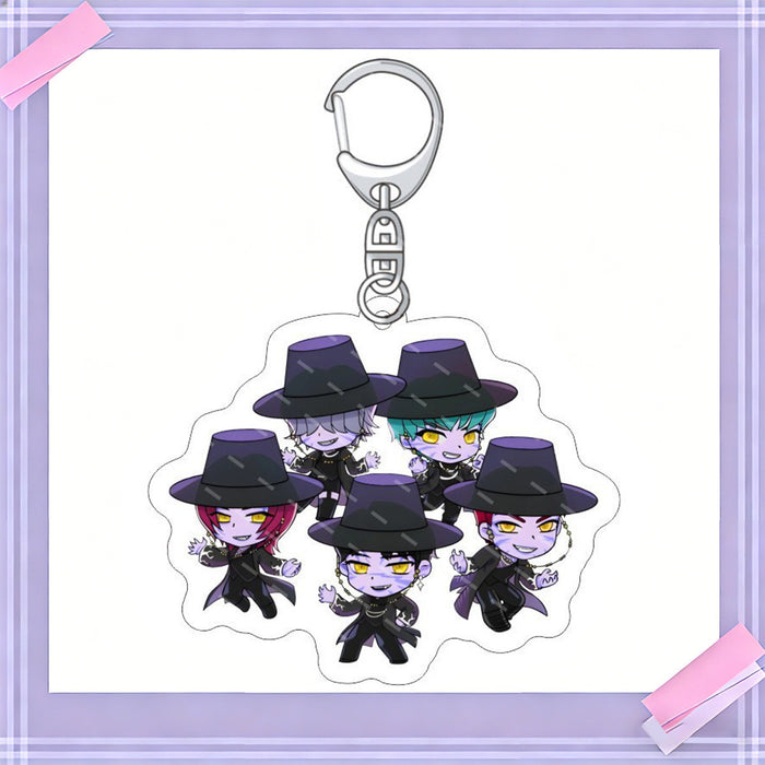 Wholesale 10pcs/set K-POP anime merchandise acrylic keychains and pendants