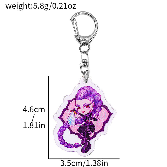 Wholesale Acrylic keychain anime merchandise pendant
