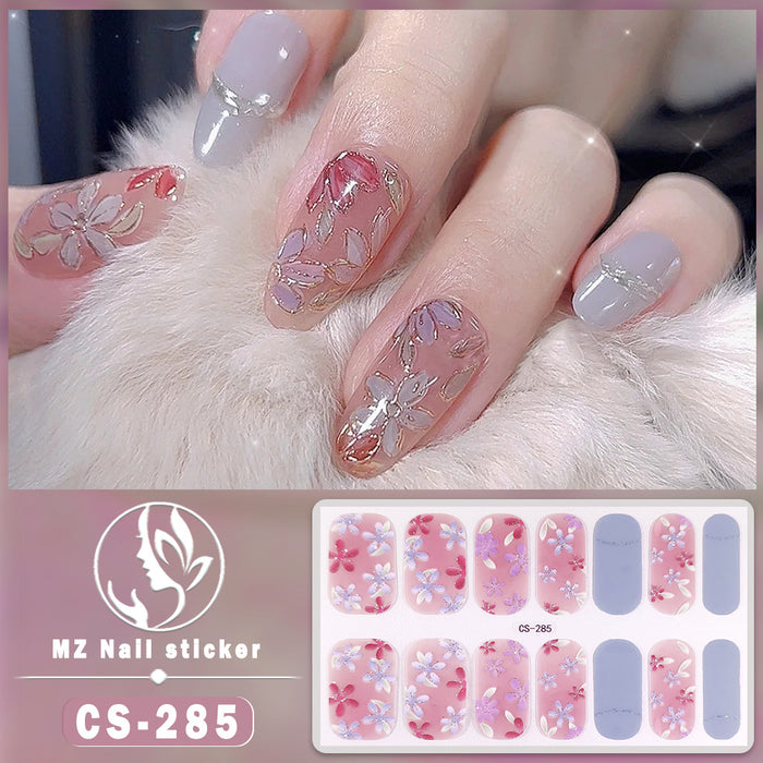 Wholesale No-bake Gel Waterproof Long-lasting 3D Nail Stickers JDC-NS-ARS006