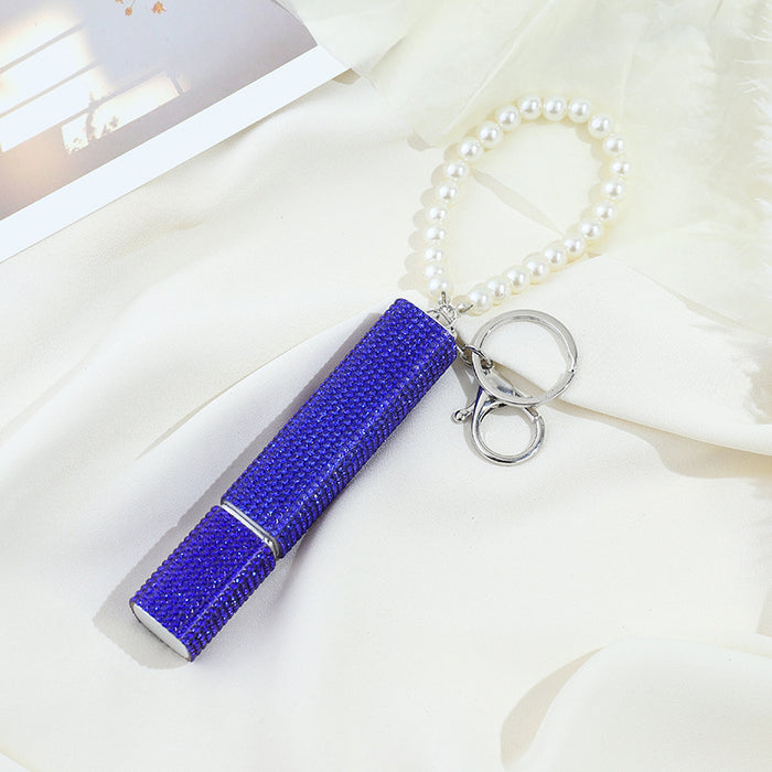 Wholesale Plastic Diamond 10ML Perfume Bottle Keychain JDC-KC-ZY028