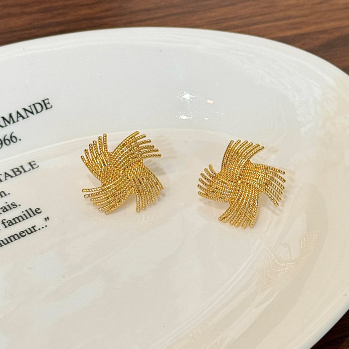 Wholesale Personalized and fashionable windmill earrings with high-end and niche style