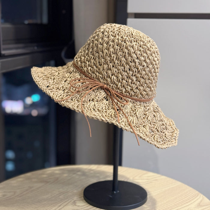 Wholesale Straw Hat for Women in Summer  Large Brim Sun Protection Fisherman Hat