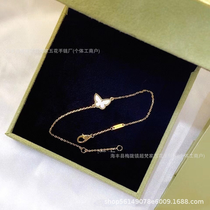 Wholesale Butterfly Jewelry Set Gold Tone Necklace and Earrings Fashion Accessory