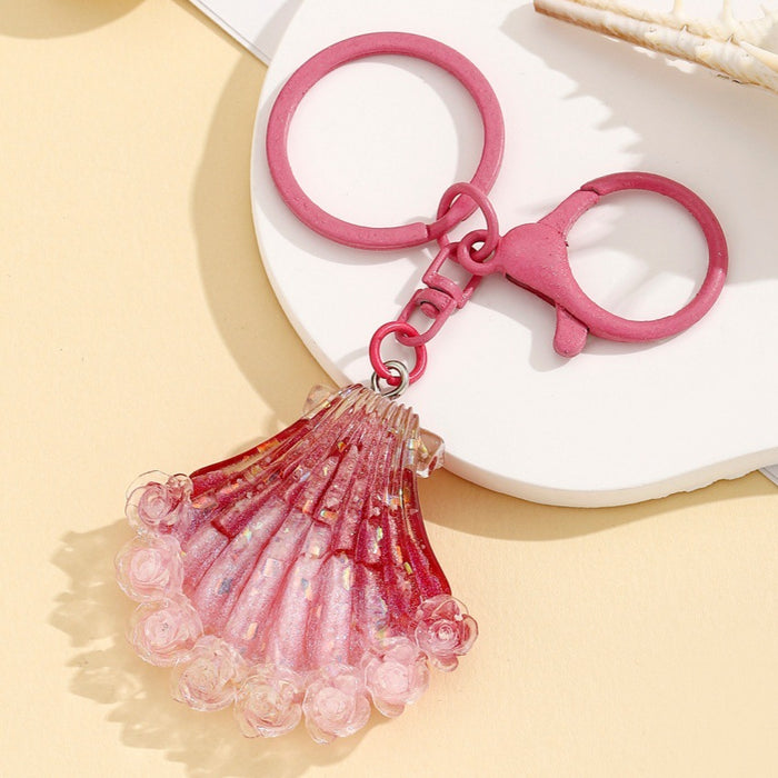 Wholesale Glow-in-the-Dark Firefly Seashell Keychain
