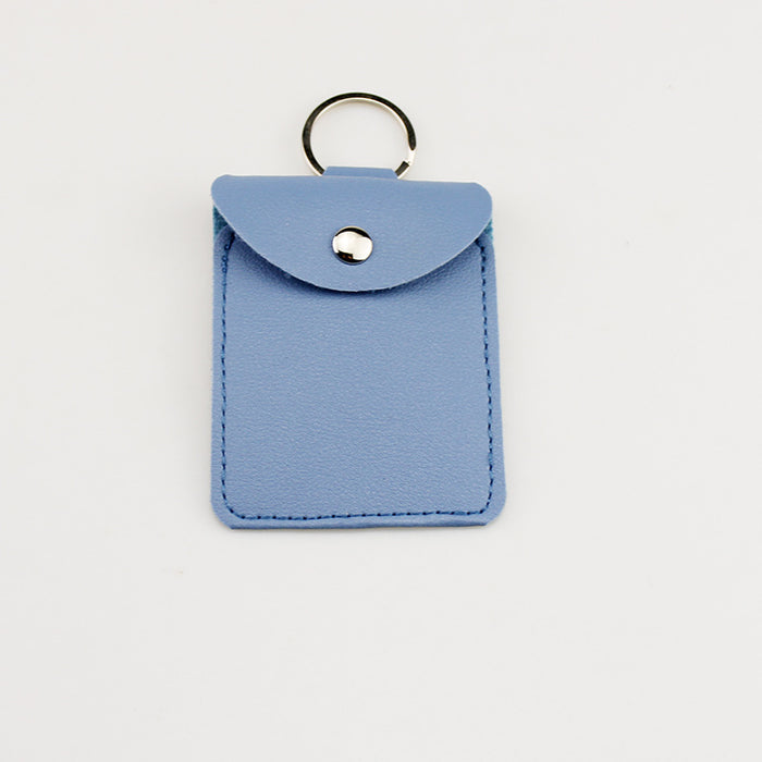 Wholesale Light Gray Artificial Leather Coin Purse Keychain Pendant Fashion Gift