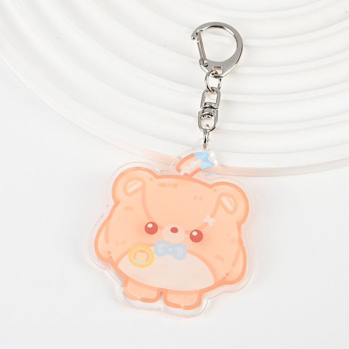 Wholesale Cute Cartoon Acrylic Keychain JDC-KC-XBK005