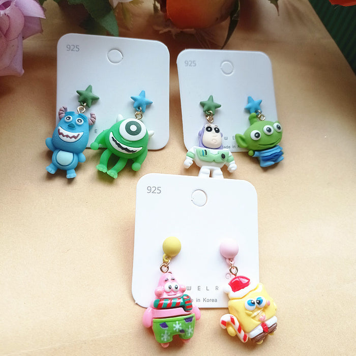 Wholesale Cute Cartoon Resin Earrings JDC-ES-Xiaox001