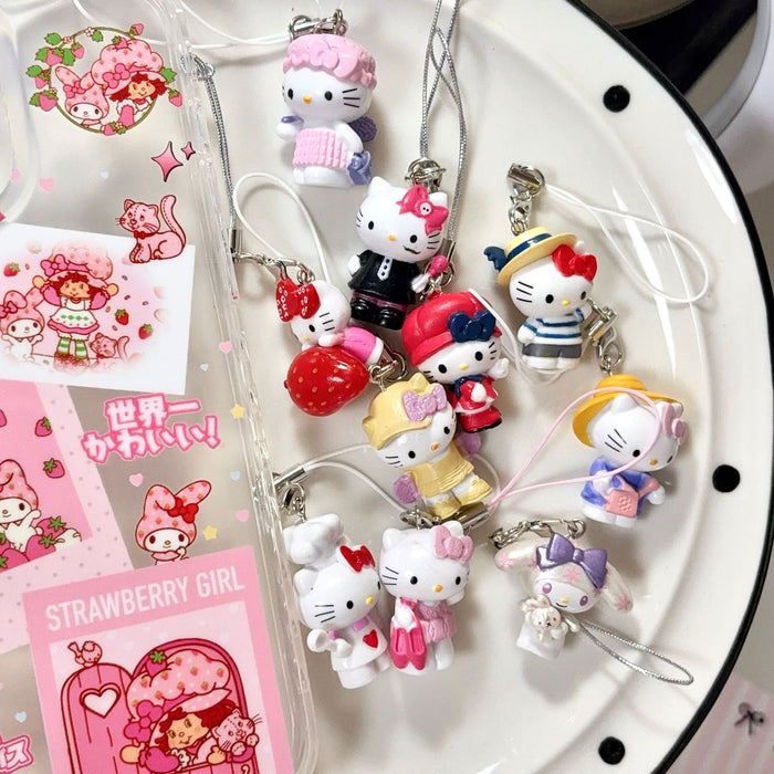 Wholesale Chef' s Hat Cat Keychain Charm