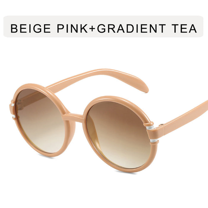 Wholesale Round frame retro sunglasses, new sunglasses, beach sunscreen sunglasses