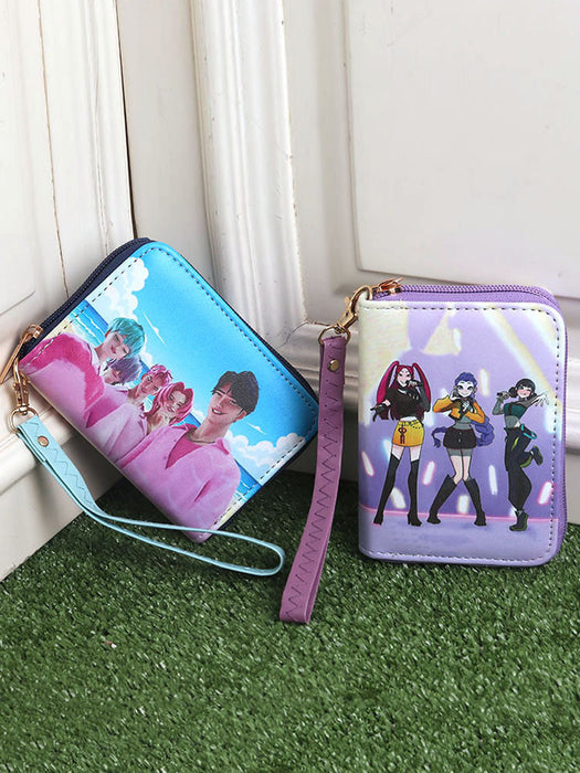 Wholesale K-Pop Cartoon Kids'  and Girls'  Handheld Coin Purse