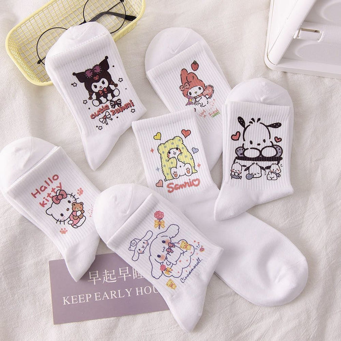 Wholesale Students in the tube high color value cute cartoon socks