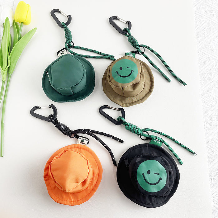 Wholesale Canvas mini hat pendant storage bag, ultra light key bag, loose change