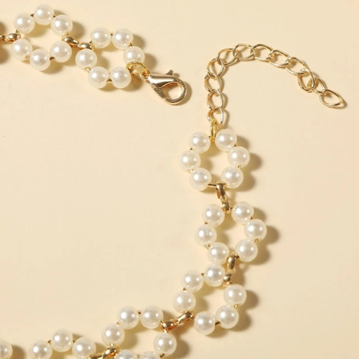 Wholesale pearl necklace Women' s clavicle chain ins style necklace fashion