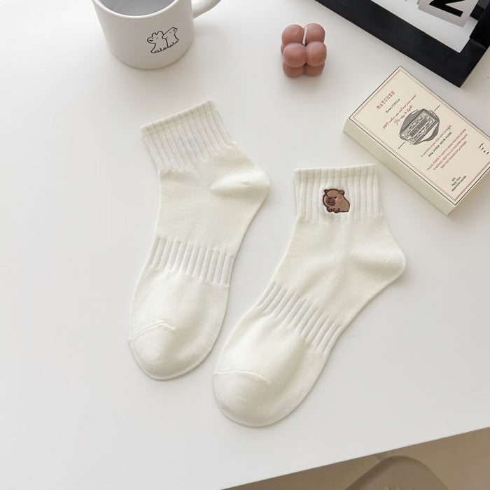 Wholesale Socks, mid tube socks, cotton socks, sweat absorbing sports cotton socks, embroidery