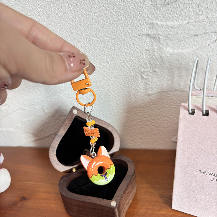 Wholesale Cute Cartoon Beaded Keychains for Couples