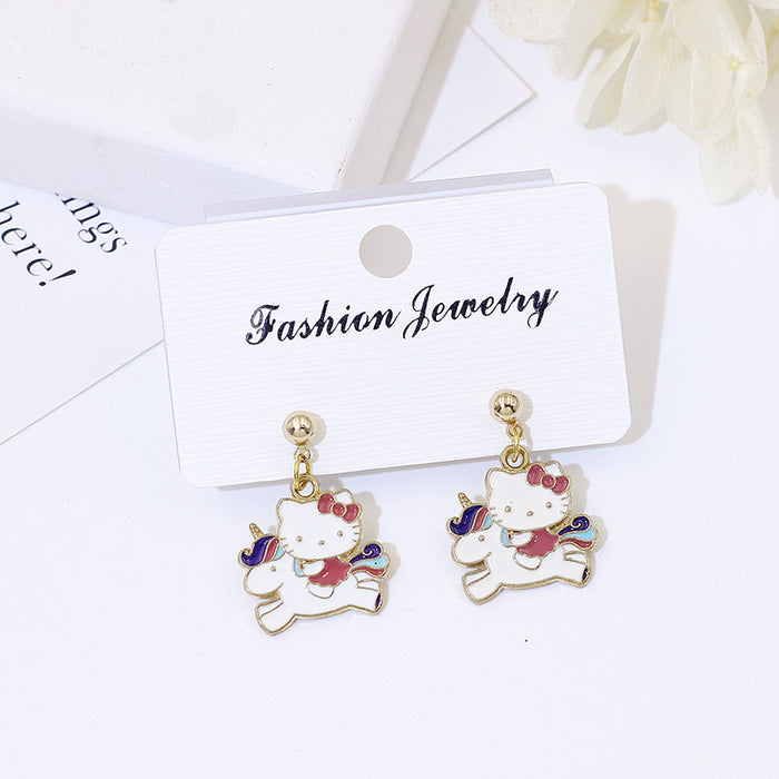 Wholesale S925 Silver Cartoon Earrings Flower Design Fashion Accessory Gift MOQ≥2