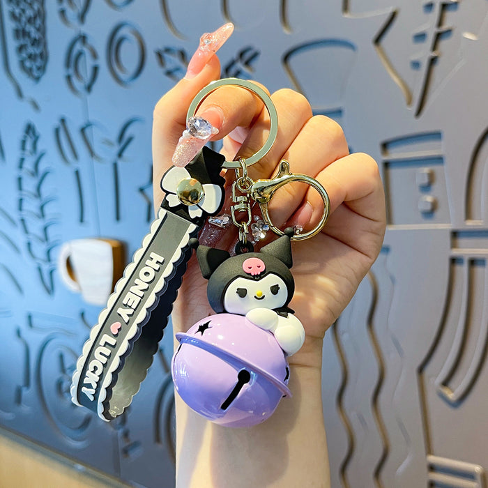 Wholesale PVC Cartoon Bell Doll Keychain JDC-KC-MengXu004