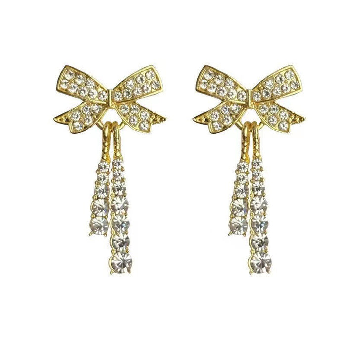 Wholesale Bow Tassel Earrings JDC-ES-WuN008