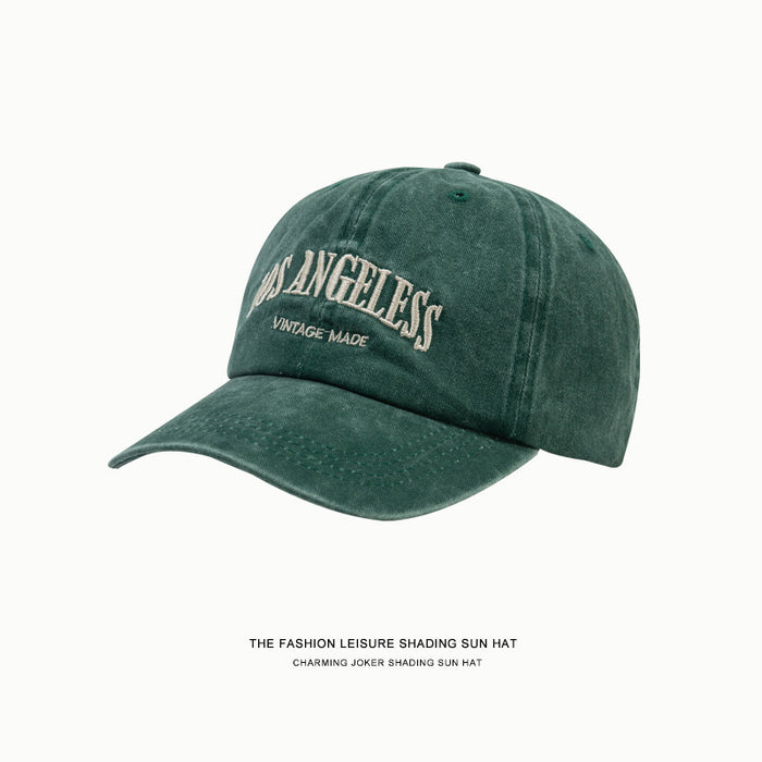 Wholesale Vintage washed vintage embroidered duckbill cap