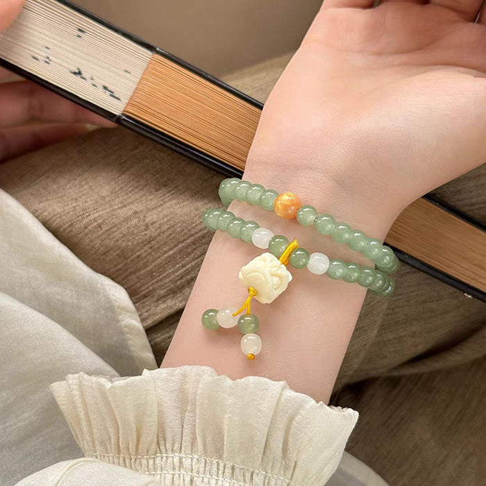 Wholesale Double layered beaded bracelet for women, simple, cold and refreshing bracelet