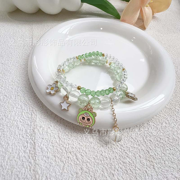 Wholesale Beaded Bracelet Cute Elastic Cartoon Jade Broken Cloth Bracelet Bracelet Girlfriend Gift