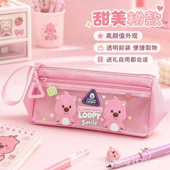 Wholesale Cute Cartoon Pencil Case for Girls Oxford Cloth Large Capacity School Supply Gift