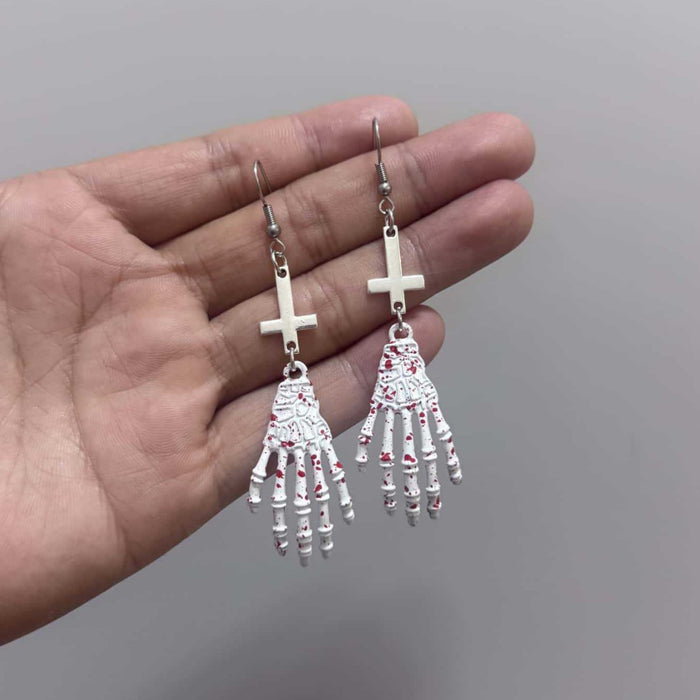 Wholesale Original Earrings Skeleton Hand Party Earrings