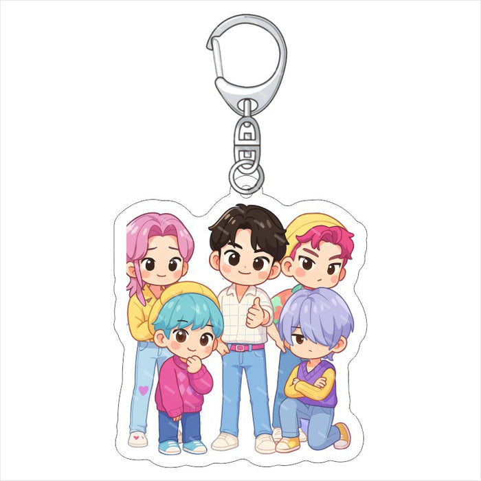 Wholesale K-POP Anime peripheral cute acrylic keychain