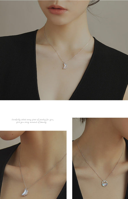 Wholesale Girlfriend Necklace Moon Spring Necklace Alloy JDC-NE-Jingy003