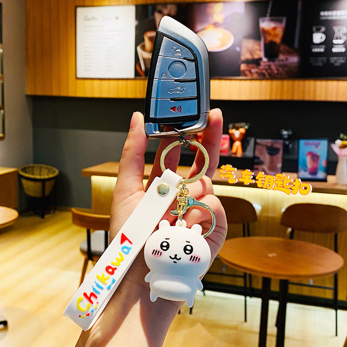 Wholesale Cartoon Keychain K-Style Chiikawa Cute Doll Couple School Bag Pendant Key Chain Accessories