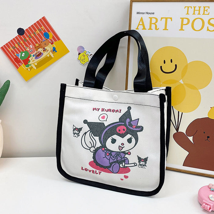 Wholesale New Manga Style Fashionable Large Capacity Premium Tote Bag Versatile Handheld Single Shoulder Canvas Bag