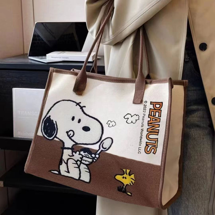 Wholesale Printed cartoon canvas large capacity tote bag/ handbag