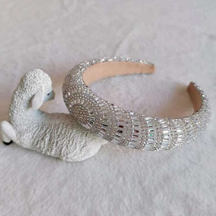 Wholesale Baroque sponge rhinestone Internet celebrity headband hair accessories headband for women
