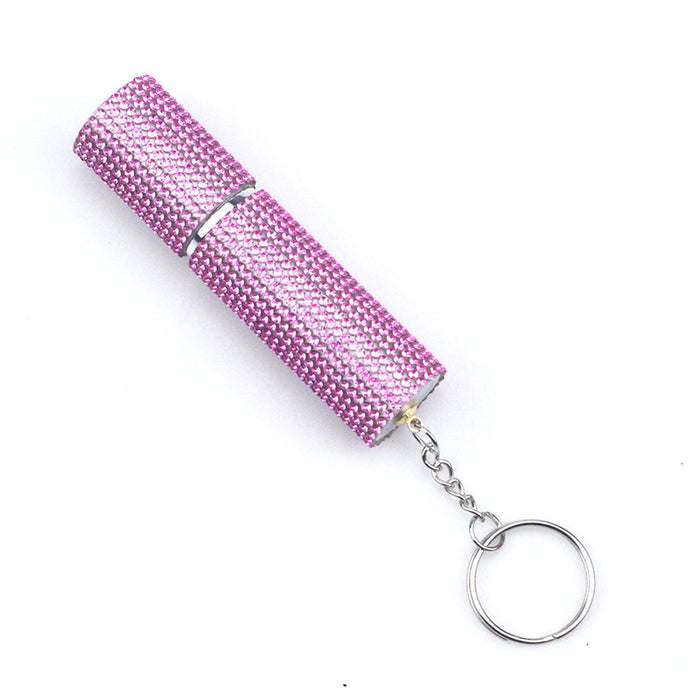 Wholesale Stylish 10Ml Rhinestone Perfume Bottle Pendant Portable Fashion Jewelry Accessory Gift Resale