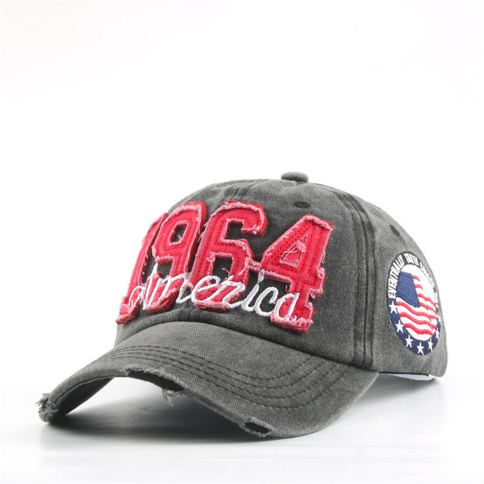 Wholesale Embroidered 1964 Washed Cotton Baseball Cap