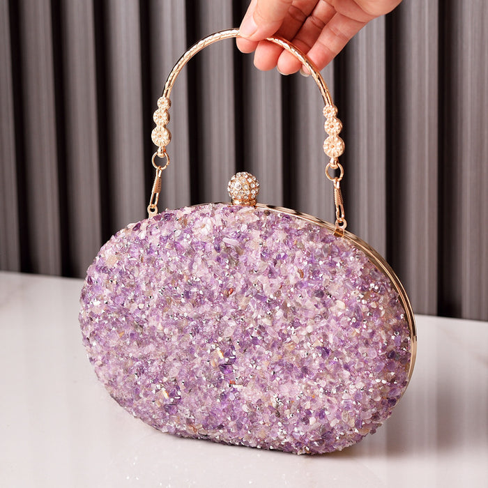 Wholesale Diamond Evening Bag Round Diamond Dress Bag Handbag JDC-HB-YiX002