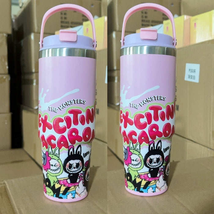 Wholesale stainless steel thermos cup cartoon animation ice cup outdoor portable car cup